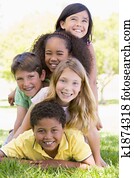 young friends outdoors young friends outdoors