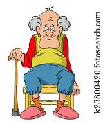 נחמד, מזדקן, סבא