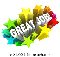 grande, trabalho, palavras, elogiar, um, sucedido, meta, realizado