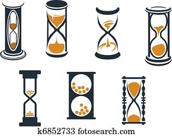 Hourglass symbols Hourglass symbols