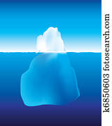 iceberg above and below the water iceberg above and below the water