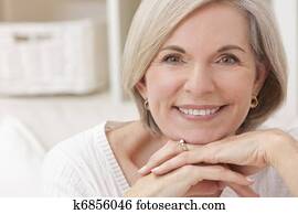 Portrait of Attractive Senior Woman