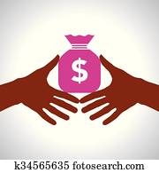 Save money concept Save money concept