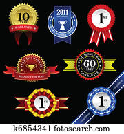 Seal Ribbon Award Badge Trophy Seal Ribbon Award Badge Trophy