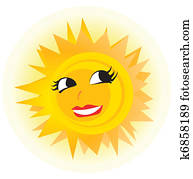 Sun Face Photos | Our Top 1000+ Sun Face Images | Fotosearch