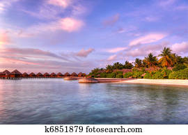 Sunset in the paradise