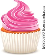 vector pink cupcake vector pink cupcake