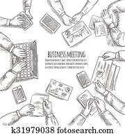 Business Meeting Sketch