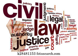 Civil law word cloud Civil law word cloud