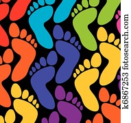 colorful feet background colorful feet background