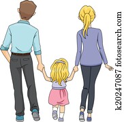 Family Walking Together Family Walking Together