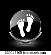 Foot print icon Foot print icon