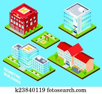 Government Buildings Set Government Buildings Set