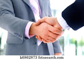handshake in office