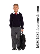 portrait of male elementary pupil