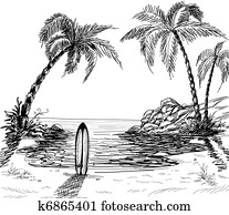 Seascape drawing Seascape drawing