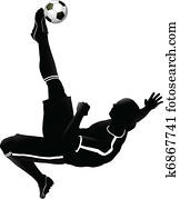 Soccer football player illustration Soccer football player illustration