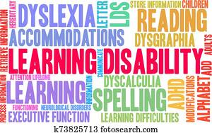 ללמוד, נכות, מילה, ענן