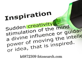 'Creativity' highlighted, under 'Inspiration'