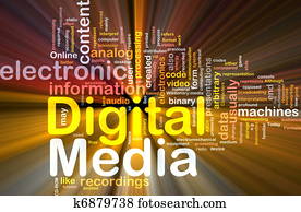 Digital media background concept glowing Digital media background concept glowing