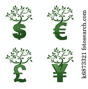 Money Tree Clipart K13570861 Fotosearch - money tree or investment growth