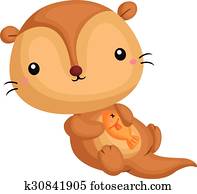 Otter and Fish Otter and Fish