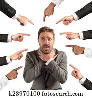 schuldiges, geschäftsmann