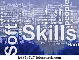 Soft skills background concept Soft skills background concept