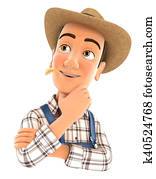 3d, חקלאי, לחשוב