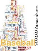 Baseball sports background concept