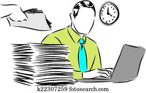 business paperwork illustration