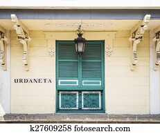 colonial architecture in intramuros old town of Manila philippines