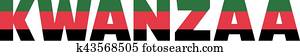 kwanzaa, tipografia