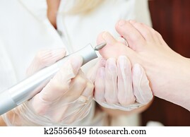 Pedicure in beauty salon Pedicure in beauty salon