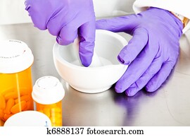 Pharmacy - Mortar and Pestle Closeup