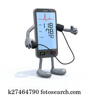 smartphone with arms and legs measure blood pressure smartphone with arms and legs measure blood pressure