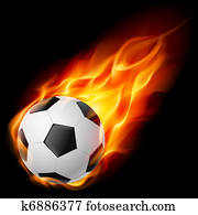 Soccer Ball on Fire Soccer Ball on Fire
