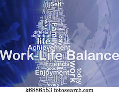 Work? life balance background concept