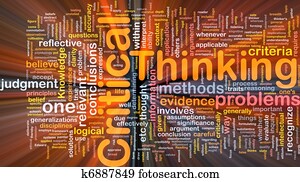 קריטי, לחשוב, רקע, מושג, מבריק