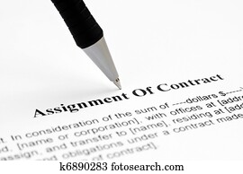 atribuição, de, contrato