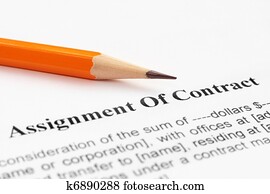 atribuição, de, contrato