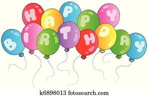 boldog születésnapot, léggömb