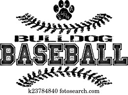 buldogue, basebol, desenho