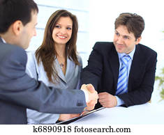 Business people shaking Business people shaking