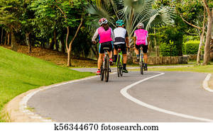 Cycling in the park Cycling in the park