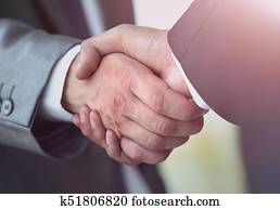 handshake in office