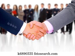handshake isolated on business background handshake isolated on business background