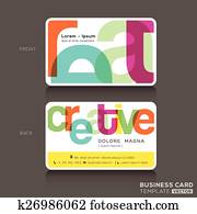創造的, 名刺, デザイン, テンプレート