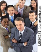 平面図, の, ビジネス 人々, ∥で∥, ∥（彼・それ）ら∥, 一緒の 手