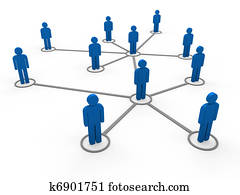 3d, כחול, רשת, התחבר